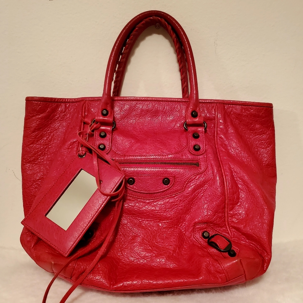 Vintage Balenciaga Red Classic Handbag